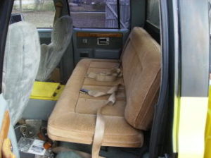 Squarebody Rear Seat Bed Up