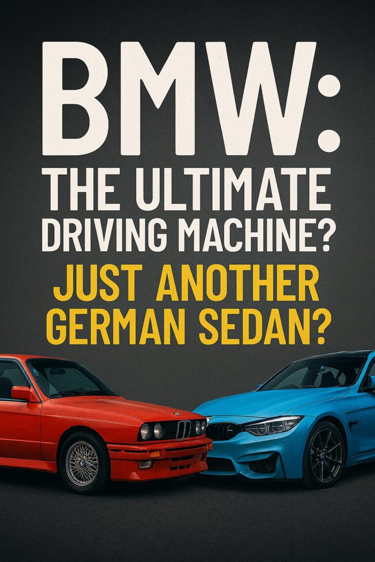 BMW: The Ultimate Driving Machine or Just Another German Sedan?