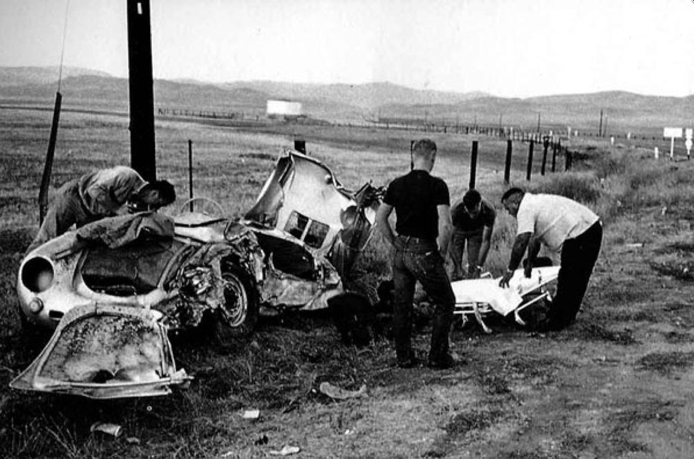 James Dean crash scene