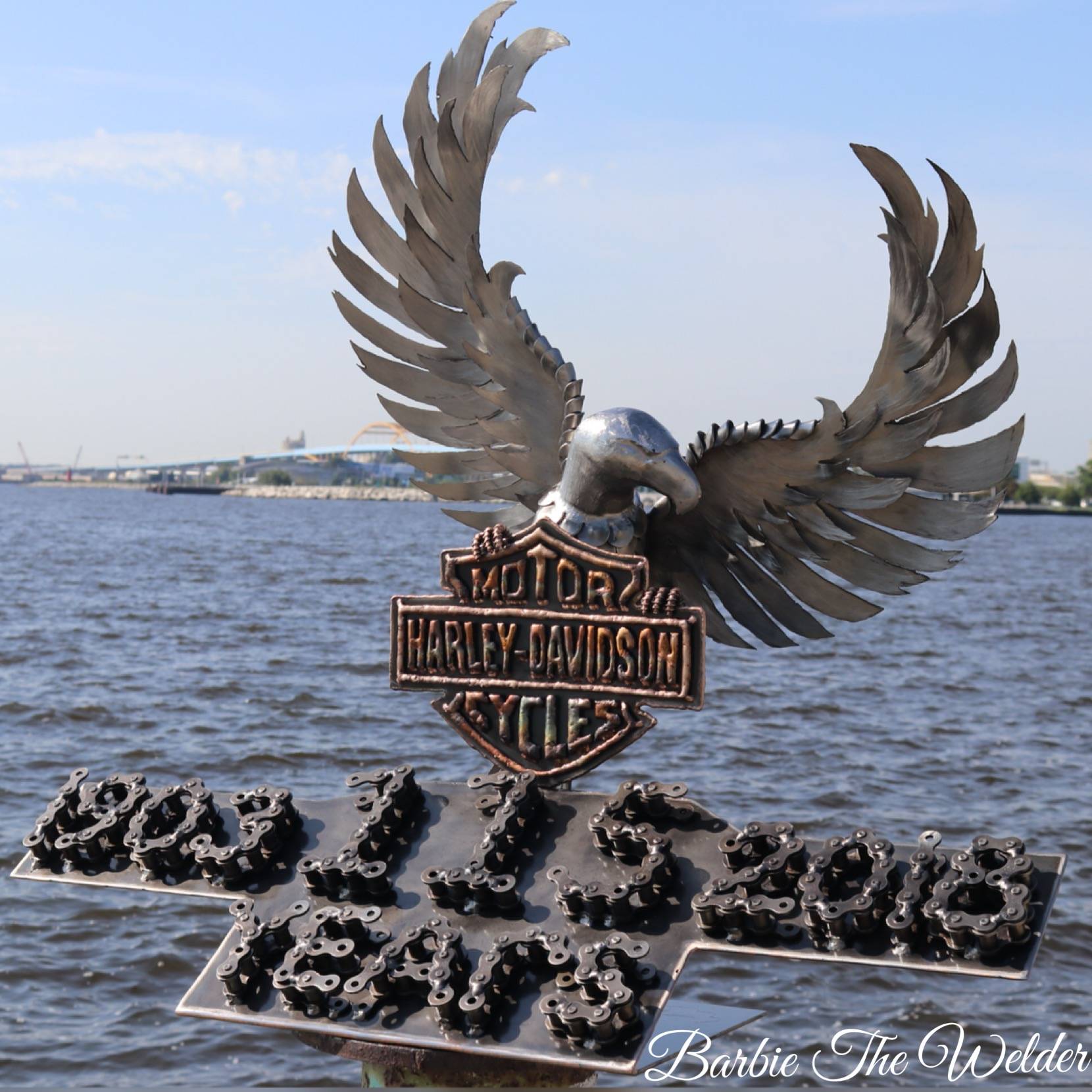 Barbie the Welder Harley Davidson Monument