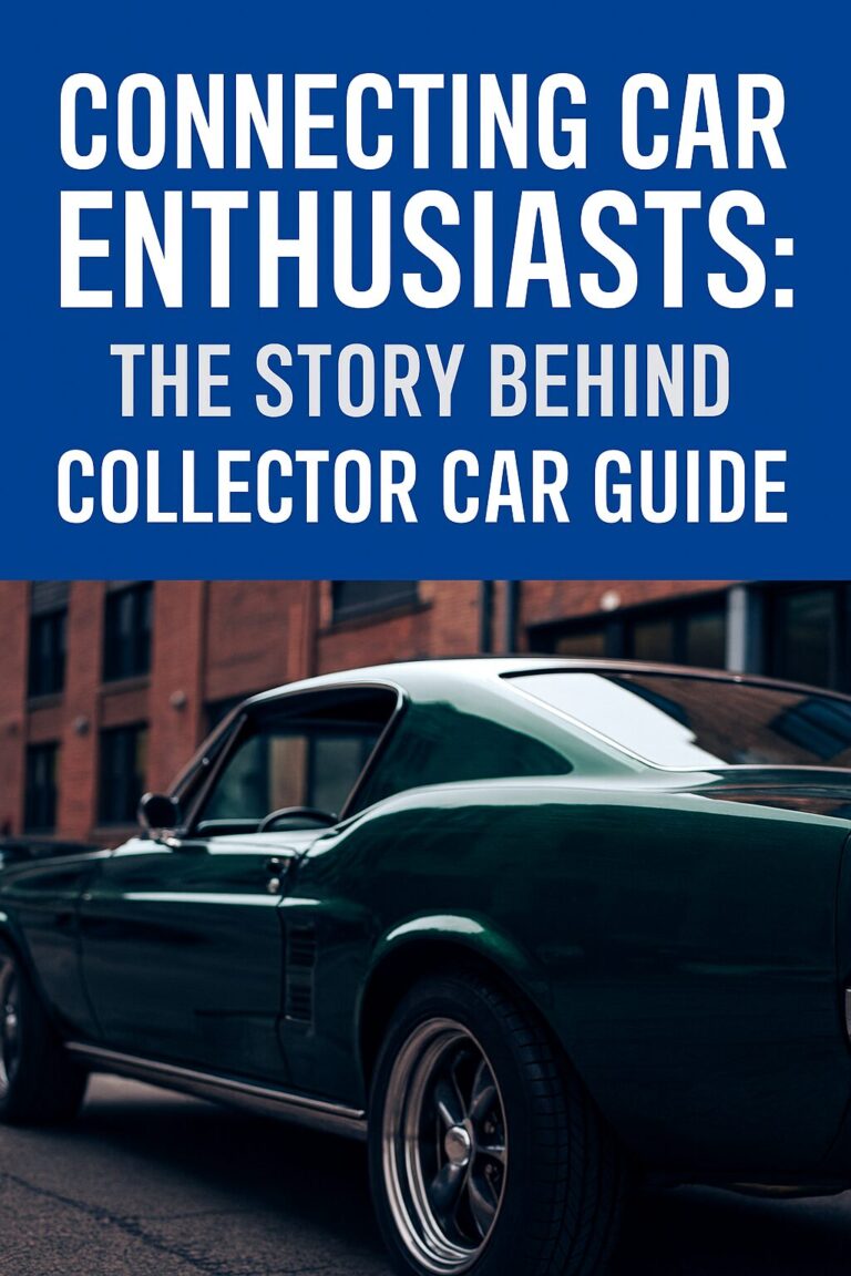 Connecting Car Enthusiasts: The Story Behind Collector Car Guide (CCG)