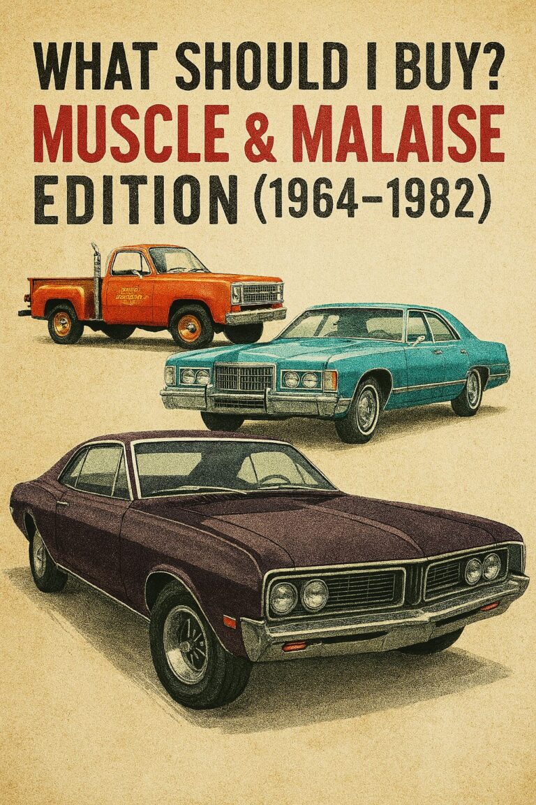 What Should I Buy? Muscle and Malaise Edition (1964–1982)