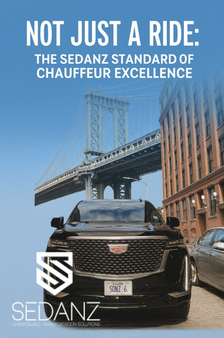 Not Just a Ride: The Sedanz Standard of Chauffeur Excellence
