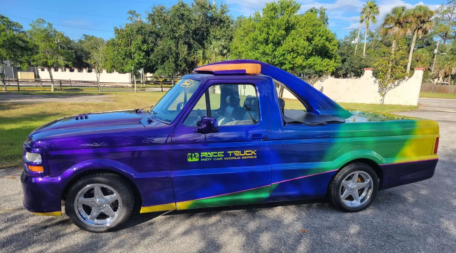 1991 Ford F 150 PPG Indy Car Pace Truck Sport Boss Exterior 003 Side