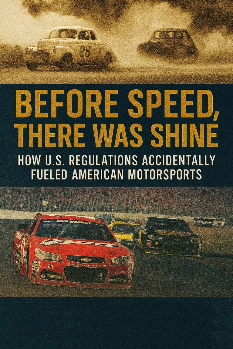 Before Speed, There Was Shine: How U.S. Regulations Accidentally Fueled American Motorsports
