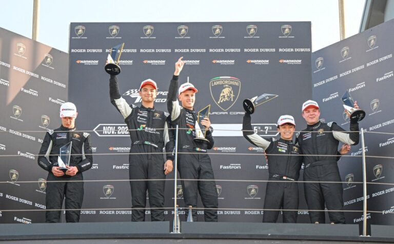 Leipert Motorsport celebrates Lamborghini Super Trofeo season Finale!