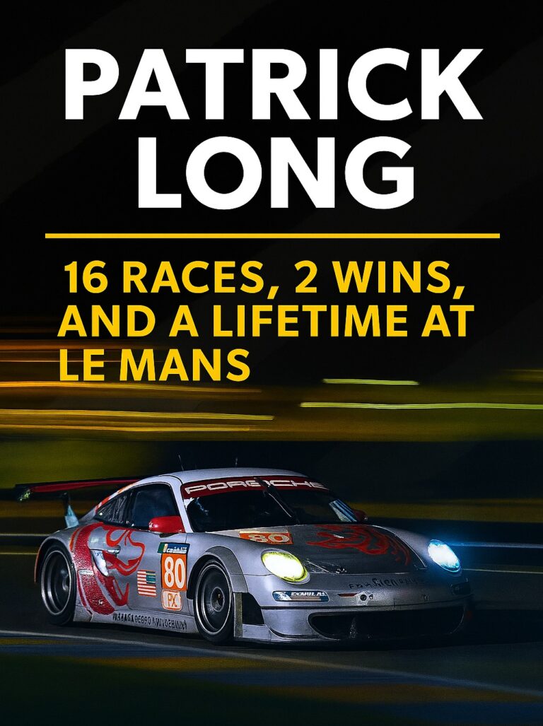 Patrick Long: 16 Races, 2 Wins, and a Lifetime at Le Mans