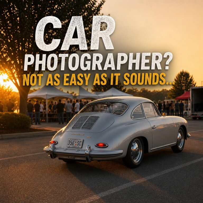 Car Photographer? Not as easy as it sounds….